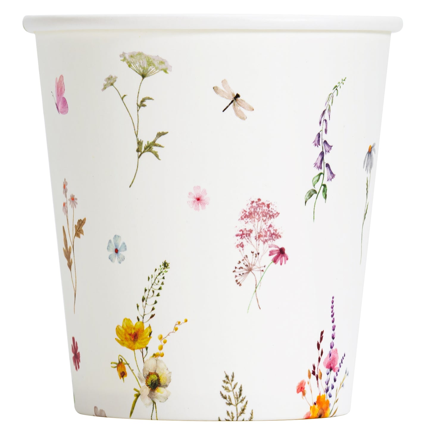 Crisky 300 Pack 5oz Paper Disposable Bathroom Cups Small Mouthwash, Elegant Floral Design, Hot/Cold Beverage Coffee, Dessert for Birthday Parties, Home-use, Picnics, Ceremonies