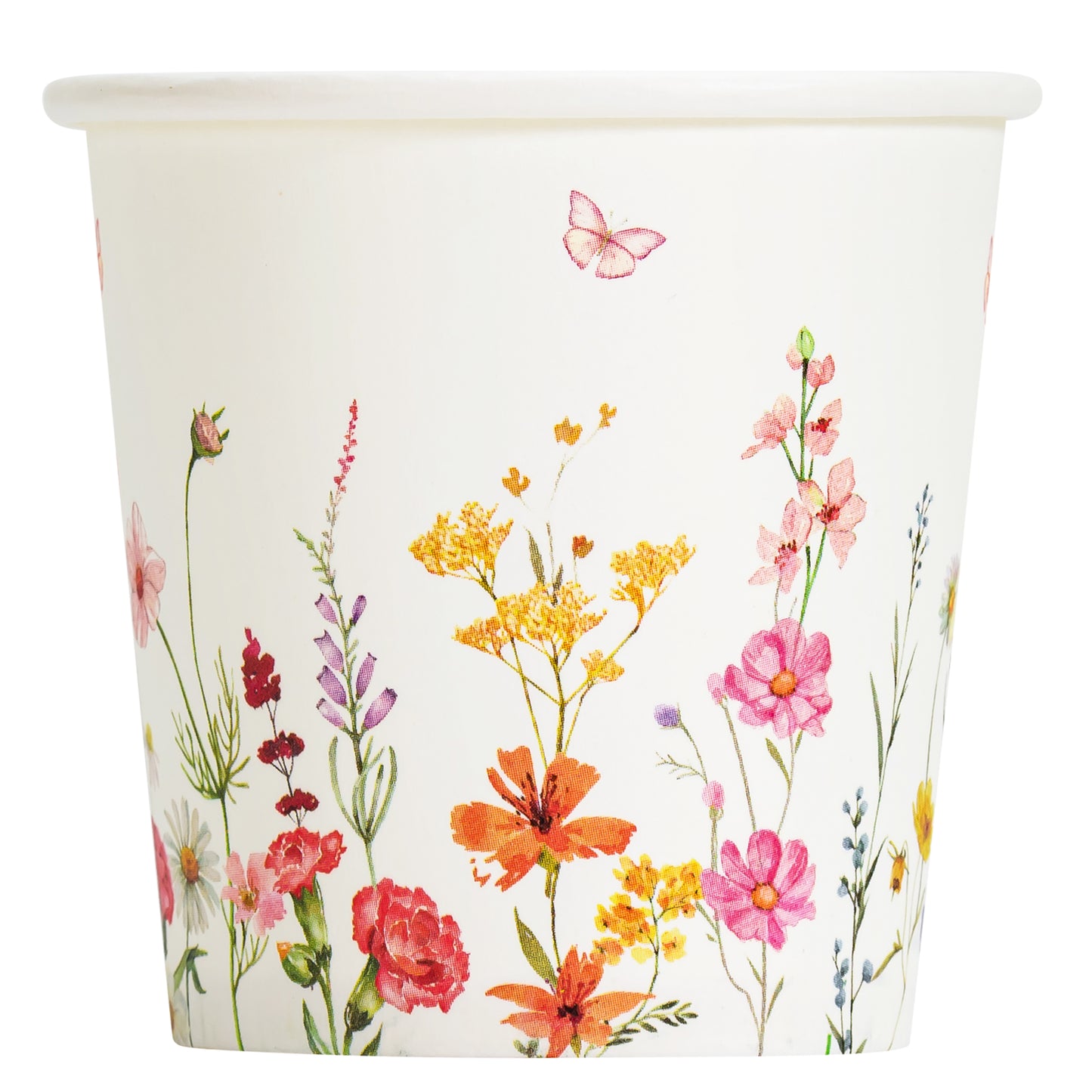 Crisky 150 Pack Paper Bathroom Cups 3oz Disposable Small Mouthwash, Elegant Floral Design, Hot/Cold Beverage Coffee, Dessert for Birthday Parties, Home-use, Picnics, Ceremonies