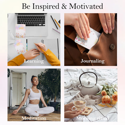 Crisky Positive Affirmation Cards for Women, 50 Pack Daily Affirmations, Encouragement Motivation Cards with Edgy Positive Quotes, Inspirational Gifts for Women, best friends, Girls