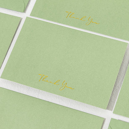Crisky 50 Pack Thank You Greeting Cards With Envelope Sage Green Thank You Cards for Wedding/Bridal Shower/Baby Shower/Business/Graduation
