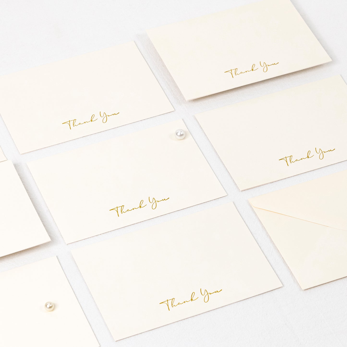 Crisky 50 Pack Thank You Greeting Cards With Envelope Ivory Thank You Cards for Wedding/Bridal Shower/Baby Shower/Business/Graduation