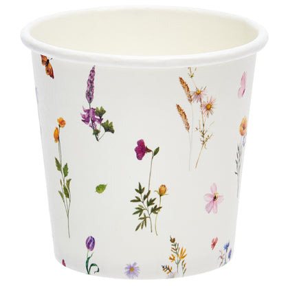 Crisky 150 Pack Paper Bathroom Cups 3oz Disposable, Elegant Design Floral Small Mouthwash Cups, Hot/Cold Beverage Coffee, Dessert for Birthday Parties, Home-use, Picnics, Ceremonies Any Events