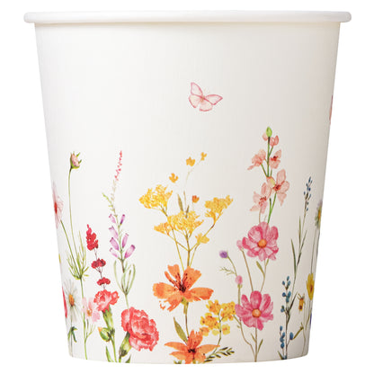 Crisky 300 Pack Paper Bathroom Cups 5oz Disposable, Elegant Design Floral Small Mouthwash Cup, Suit Hot/Cold Beverage Coffee, Dessert for Birthday Parties, Home-use, Picnics, Ceremonies