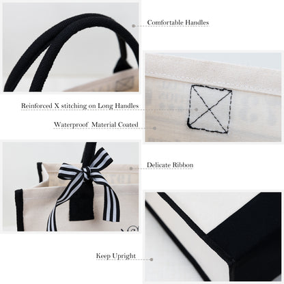 Crisky 50th Birthday Gifts for Women Canvas Tote Bag 50 & Fabulous Beach Bag for Wife/Sister/Mom/Aunt/Friends 50th Birthday Gifts,17" x 12" x 7"