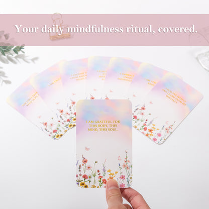 Crisky Positive Affirmation Cards for Women, 50 Pack Daily Affirmations, Encouragement Motivation Cards with Edgy Positive Quotes, Inspirational Gifts for Women, best friends, Girls