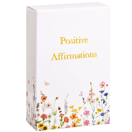 Crisky Positive Affirmation Cards for Women, 50 Pack Daily Affirmations, Encouragement Motivation Cards with Edgy Positive Quotes, Inspirational Gifts for Women, best friends, Girls