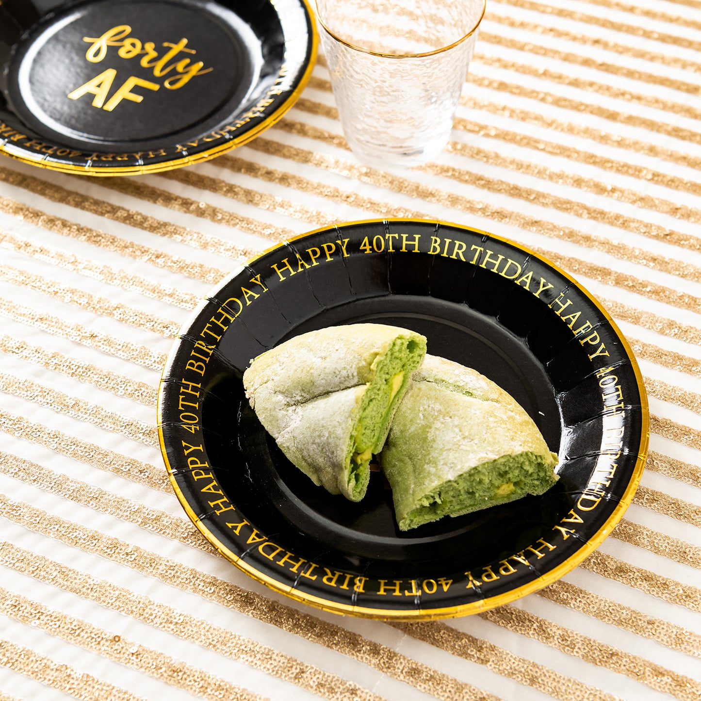 Crisky 30th Birthday Plates Gold Women 30th Birthday Decorations Dessert, Buffet, Cake, Lunch, Dinner Plates for 30th Birthday Party Supplies, Thirty XX, Happy 30th Birthday! 50 Count, 9" Plate